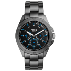 Klockarmband Fossil CH3035 Rostfritt stål Antracitgrå 22mm